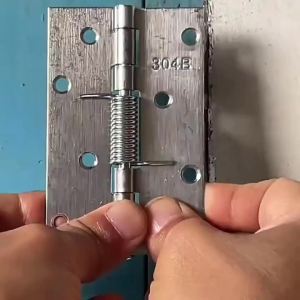 2Pcs Self Closing Spring Hinges 2" 3" 4" Stainless Steel Hinge Spring Loaded Hinges with Screws DIY Hardware for Door Cabinet