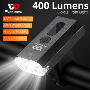 ไฟฉายติดหัวยูเอสบีชาร์จซ้ำได้ขี่จักรยานตะวันตกกันน้ำอะลูมินัมอัลลอยไฟติดจักรยาน MTB ไฟหน้าพร้อมโคมไฟคู่ลูกปัดอุปกรณ์จักรยาน