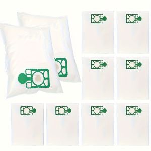 10-Pack High-Efficiency Microfiber Dust Bags Compatible with Numatic Henry Vacuum Cleaners - NVM-1CH HVR200M-22