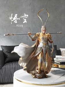 Tượng Tề Thiên Đại Thánh Tôn Ngộ Không Decor Để Bàn Trang Trí PC Bể Cá Phong Cách Độc Lạ