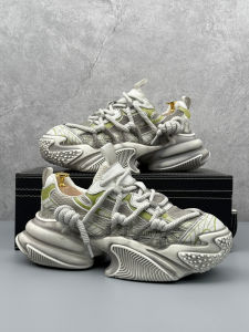 Retro Distressed Dad Shoes Mens New Fashion Breathable Sports Casual Shoes Thick Bottom Heightening Mens Shoes Trendy