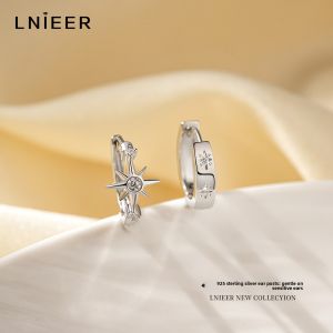 Lnieer | Sterling Silver Star Earrings