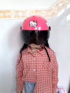 หมวกกันน็อคเด็กน่ารัก ซับในนุ่ม เบา ไม่กดหัว ระบายอากาศดี ปรับสายรัดได้ เหมาะสำหรับปั่นจักรยาน/มอไซค์