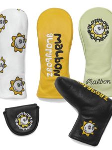 Golf Club Head Cover One Piece Semi-Circle Putter Cover Number One Wood Golf Club Protective Cover Ball Head Cover