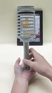 BOSSLU Sisir Rambut/Sisir Pijat Kulit Kepala/Sisir Penata Rambut Dengan Desain Berongga Melengkung