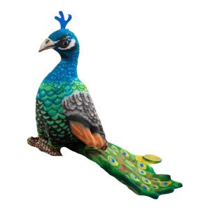 QIAOSHANG | Creative Realistic Peacock Plush Toy for Girls Bedroom Decoration and Birthday Gift