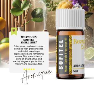 SOFITEL Luxurious Water-Based Aroma Oil for Home Diffuser & Humidifier - 5mL Fresh and Uplifting Sce