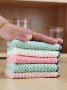Elite Kitchen - Super Absorbent Kitchen Dish Cloth Microfiber Household Cleaning Wiping Towel Multipurpose Dishwashing