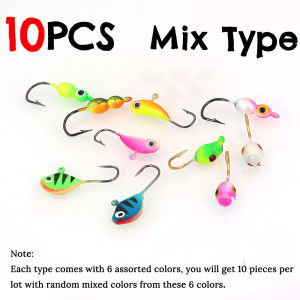 Ice Fishing Jig Luminous Glow Jig Head Hook 2.0/2.2/2.3g Winter Ice Fishing Lure for Crappie Bass Panfish Perch Trout Bluegill