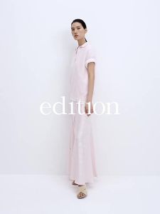 edition | New Summer Mulberry Silk Jacquard A-line Midi Skirt