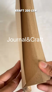 Kraft Liner 200 Gsm / Kertas Samson Uk A4 21 cm X 29.7 cm Kertas Kraft A4 Liner 200 gsm isi 50 lembar / Kertas Kraft Liner A4 200 gsm