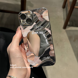 Creative Butterfly Strap Mirror Surface Phone Case for Huawei Xiaomi Vivo Honor Oppo Apple 15Promax Mate60 Womens iPhone16Pro New Model 14 Personalized P70