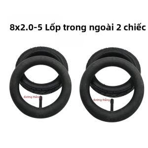 Lốp Khí Nén 8X2.0-5 Dành Cho Xe Tay Ga Điện Và Xe Đẩy Em Bé 8 Inch Ruột Và Vỏ Lốp Lốp Xe Máy & Bánh Xe