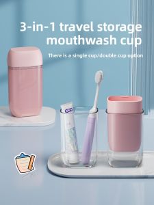 MONLEYTA | Travel Portable Wash Cup Set Full Set Of Toiletries Storage Bag Toothbrush Three-In-One Manliata Brand From China