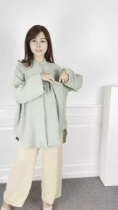 UNIKDANMURAHH - COD Bayar di Tempat Camelia Airflow Crinkle Baju Atasan Blouse Tunik Wanita