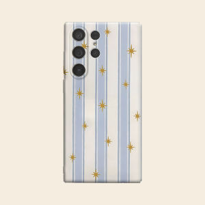 Striped Star Decor Luxury Fashion Full Lens Protective Case for Samsung Galaxy S26 S25 S24 A56 A36 Plus Ultra