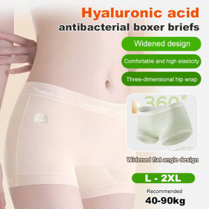 Womens Pure Cotton Boxer Briefs 2025 New Mid-Waist Seamless Cotton 7a Grade Antibacterial Extended Crotch Girls Boxer Briefs