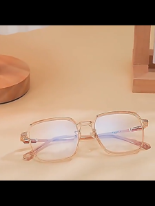【Philippine Stock】 New Photochromic Glasses Anti Blue Glasses Men Women Color Changing Eyeglasses Anti UV Sunglasses Square Clear Frame Eyewear