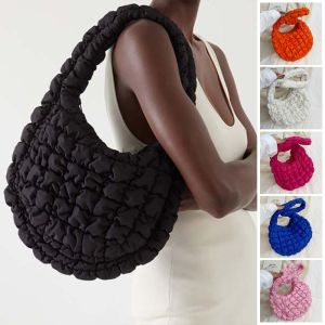 UUMIR Fashion Informal Shoulder Bag Underarm Luggage Down Cloud Bag Bubble Tote Pleated Bubble Bag Fold Cloud Envelope