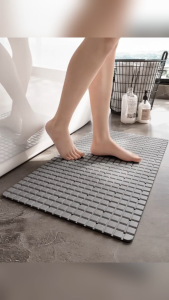Anti Slip Bathroom Mat Water Floor Mat For Kitchen Thick Rubber Mat Shower Room Mat Doormat Rubber Quick Drying Shower Mat PVC Anti-Slip Bath Mat