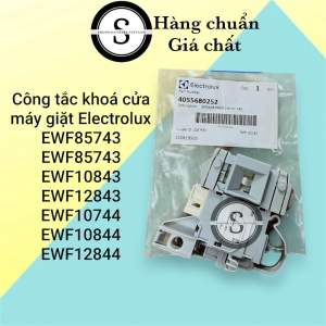 Công tắc khoá cửa máy giặt Electrolux EWF80743 EWF85743 EWF10843 EWF12843 EWF10744 EWF10844 EWF12844
