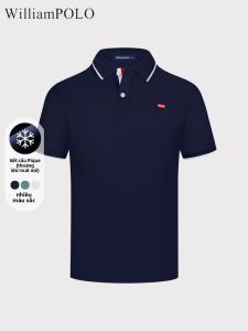 WILLIAMPOLO | Áo Polo Tay Ngắn Mùa Hè Đơn Giản Phong Cách Doanh Nhân Cảm Giác Mát Lạnh cho Nam