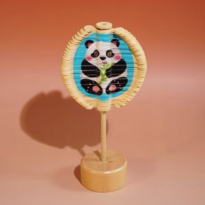 Fibonacci Spiral Face Changeable Wooden Lollipop Rotating Tree Desktop Decoration Stress Relief Workstation Toy from China
