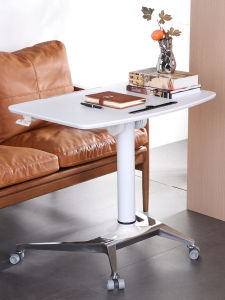 Foldable Desk Workbench Bedside Mobile Computer Desk Manual Adjustable Household Living Room Children Writing Study Table