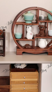 Hộp Cắm Bút Gỗ Kèm Khay Đựng Khăn Giấy Trang Trí Góc Làm Việc Tối Giản Phong Cách Doanh Nhân Hiện Đại