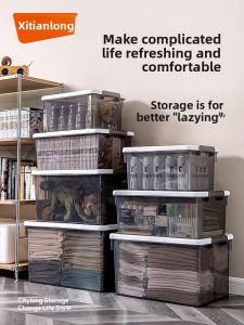 Citylong | Transparent Home Storage Box for Clothes Toys Books
