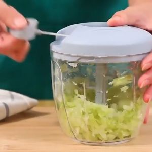 Mini Manual Food Chopper 500ml/900ml Hand Pull Shredder for Garlic Peppers Onion Ginger Vegetable Cutter