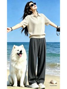 LIUBU | Vintage Loose Casual Mens Polo Outfit