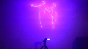 Programmable Laser Show RGB Projector Animasi Effect DJ Disko Panggung Stage DMX ILDA Party Proyektor X-Laser 707 Full Color