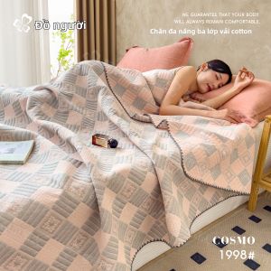 Cosmo Lady | Chăn Mỏng Ba Lớp Bằng Cotton Cho Mùa Hè