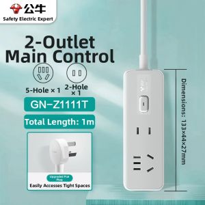 Bull | Bull Fixed Wall Mounted Charging Socket Board Multi-Function Wall Climbing Plug Board with Multiple Ports for Dormitory Use