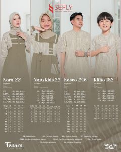 SEPLY Sarimbit 2025 Tenara 22 Soy Bean Baju Seragaman Keluarga