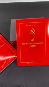 Sổ ghi Biên bản sinh hoạt Chi Bộ - Khổ A4 - 160 Trang - Theo hướng dẫn số 12