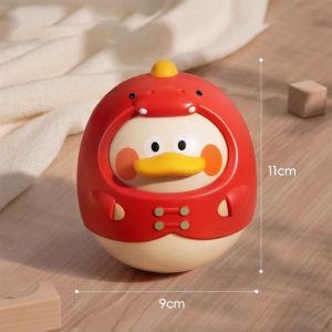 WEIBAI | Infant Chewable Dinosaur Duck Wobbler Toy for Tummy Time Training
