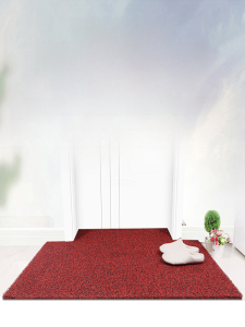 Customizable 1.5m Wide PVC Silk Circle Door Mat Anti-Slip Floor Mat Home Use Carpet Modern Simple Style Machine Washable