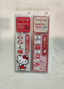 The Creme Shop x Hello Kitty Press On Nails Fake Nails Reusable Nail Set Cute Kawaii Nail Art