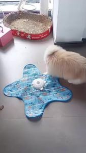 abay | Cat Hunting Hood Toy Automatic Turntable Cat Teasing Stick Pet Game Hood Cat Interactive Hidden Hood Toy Consumes Cat Power