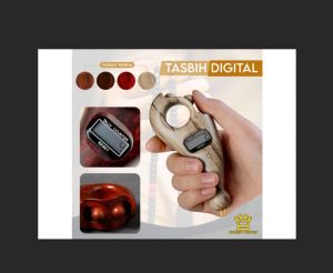 Bright Crown Tasbih Digital Kayu Modern Alat Hitung Tasbih Premium Import 4 WARNA
