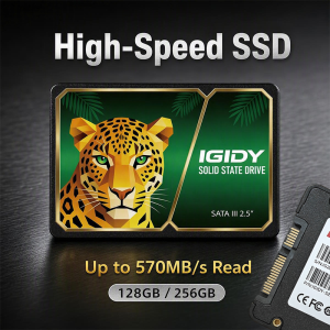 IGIDY 2.5 Inch SATA III SSD 128GB 256GB 570MB/s High Speed 3D NAND Internal Solid State Drive