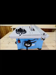 CW เลื่อยโต๊ะ เลื่อยตั้งโต๊ะ iMax 10 นิ้ว สำหรับครัวเรือน โต๊ะไม้ ตำแหน่งเลเซอร์ ตัด 45°/90° สำหรับการเชื่อมต่อกับเครื่องดูดฝุ่น