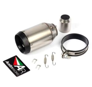 Universal Round AR 51mm Exhaust Motorcycle Austin Racing Akrapovic Echappement Motor Muffler
