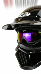 HELM CAKIL KHC FULL FACE ORIGINAL SNI FREE GOGLE/SARUNG TANGAN/BUFF MASKER