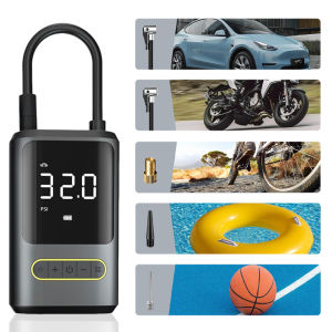 Portable bicycle electric car tire inflator 150PSI multifunctional air pump handheld wireless charging car inflator