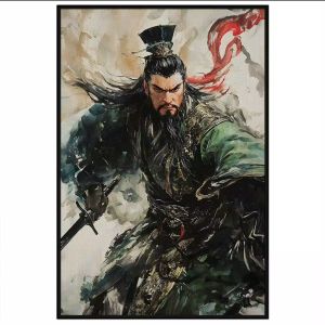 Tranh chân dung tướng quân cổ trang. Tranh treo tường dán tường sơn dầu canvas CGI-1685