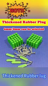 Green PVC Rubber Plug Self Tapping Screws Cement Wall Hollow Brick Drilling Screw Expansion Pipe