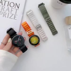 Dây Đeo Đồng Hồ Nylon Đa Năng Phù Hợp Với Samsung Galaxy Watch 7 6 5 4 Classic/Active/Gear S3 Frontier Amazfit GTS 3 4 18 20 22mm Dây Đeo Thể Thao